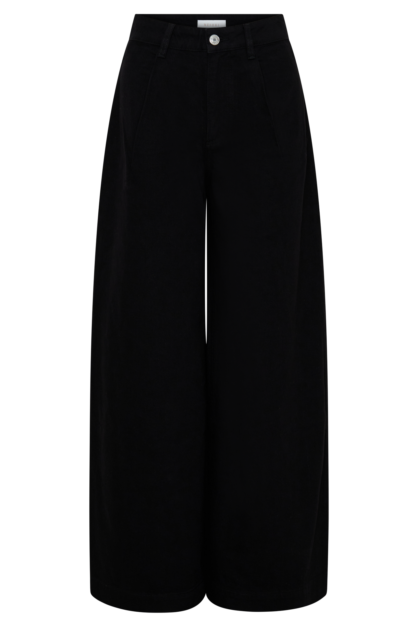 Bobby Oversized Jean With Front Pleat - Black