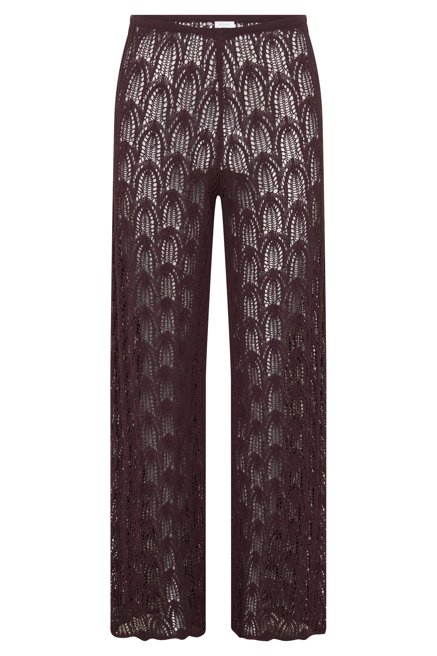 Glinda Crochet Pants - Chocolate