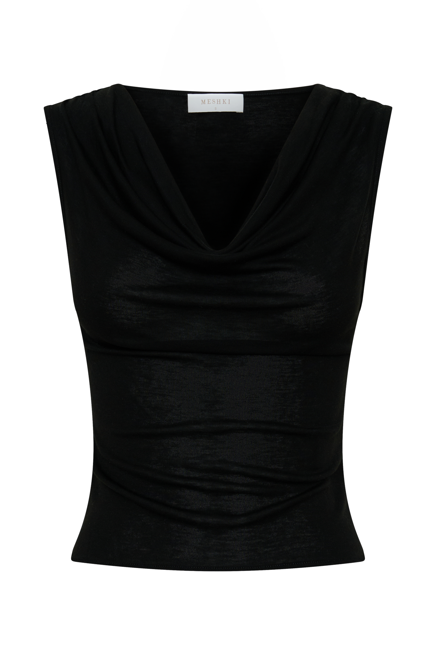 Ciaran Sleeveless Sheer Top - Black