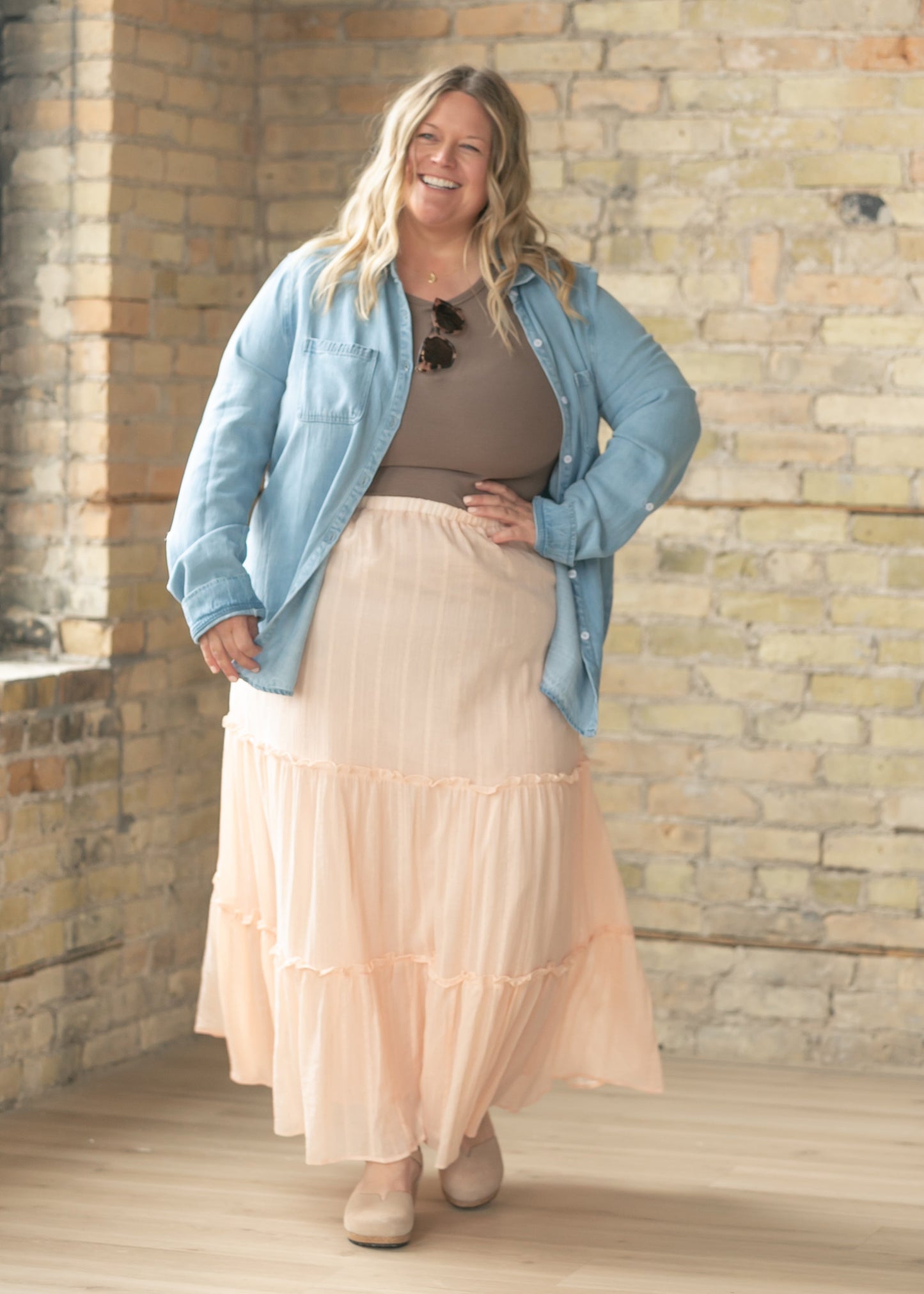 Serena Cotton Maxi Skirt