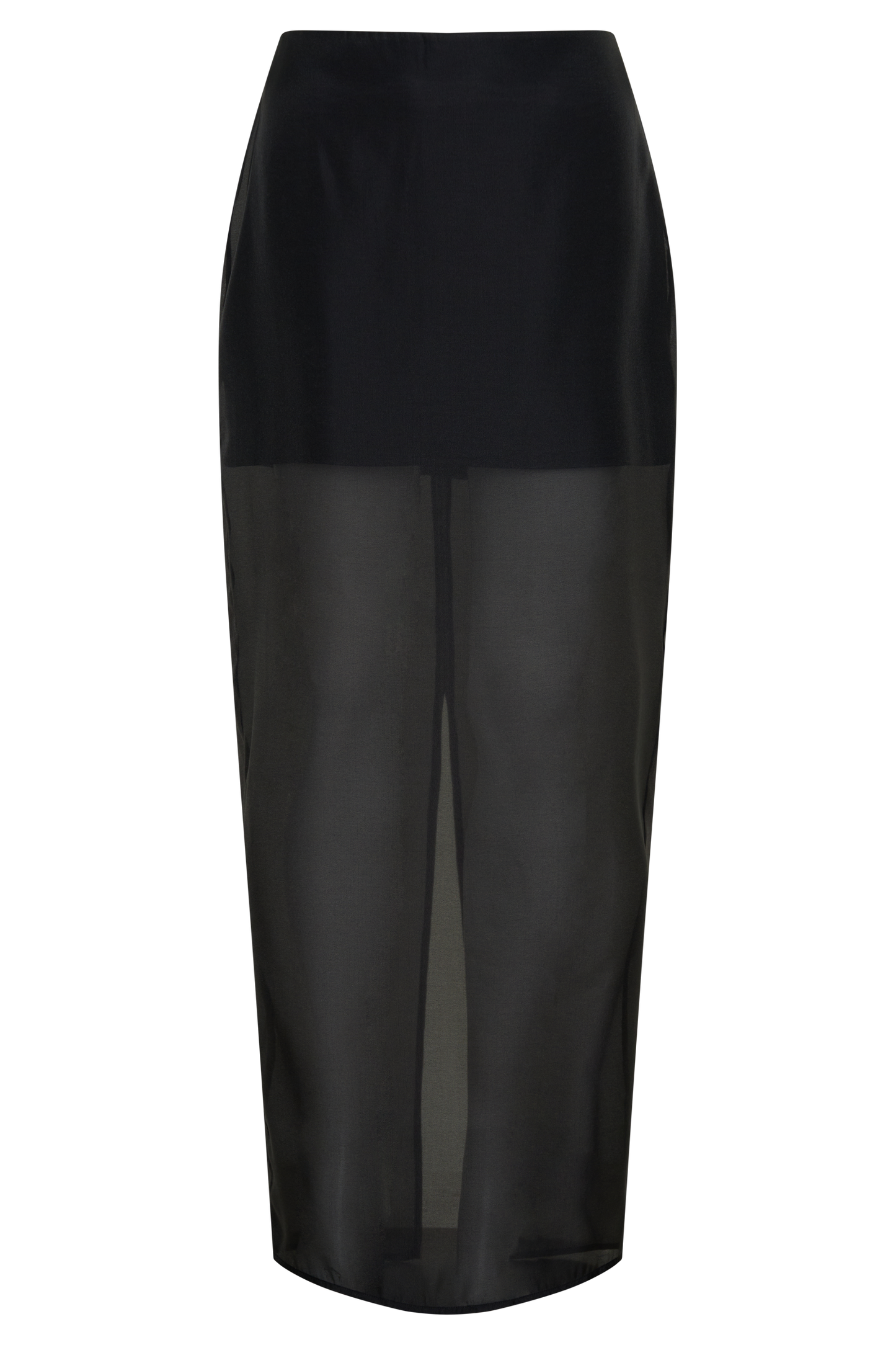 Ximena Organza Maxi Skirt - Black