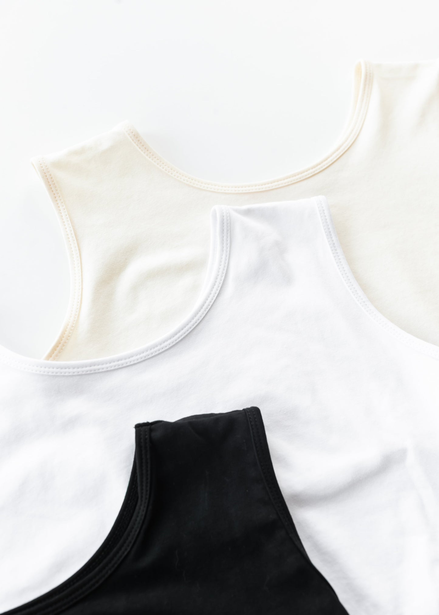 Cotton Black Demi Layering Tank