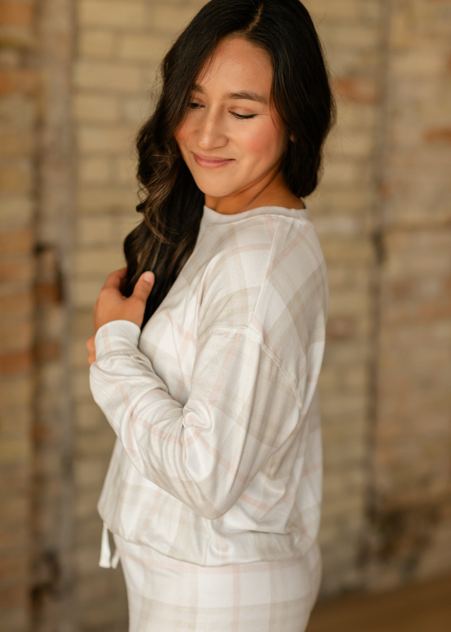 Cozy Plaid Lounge Top - FINAL SALE