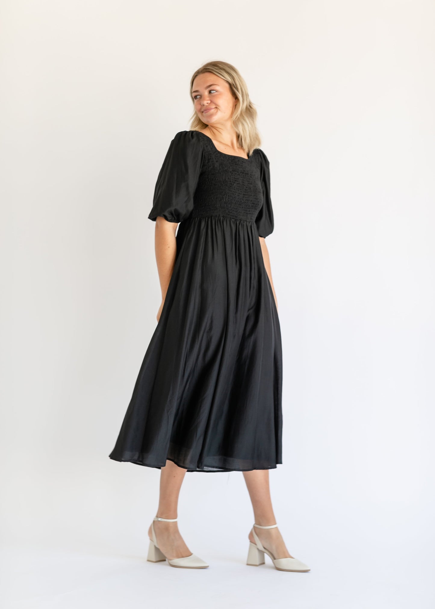 Kayleen Smocked Bodice Maxi Dress - FINAL SALE