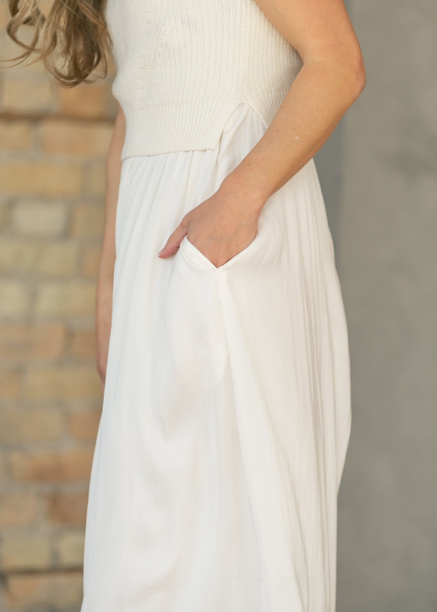 LIVERPOOL® Sleeveless Tie Back Sweater Maxi Dress