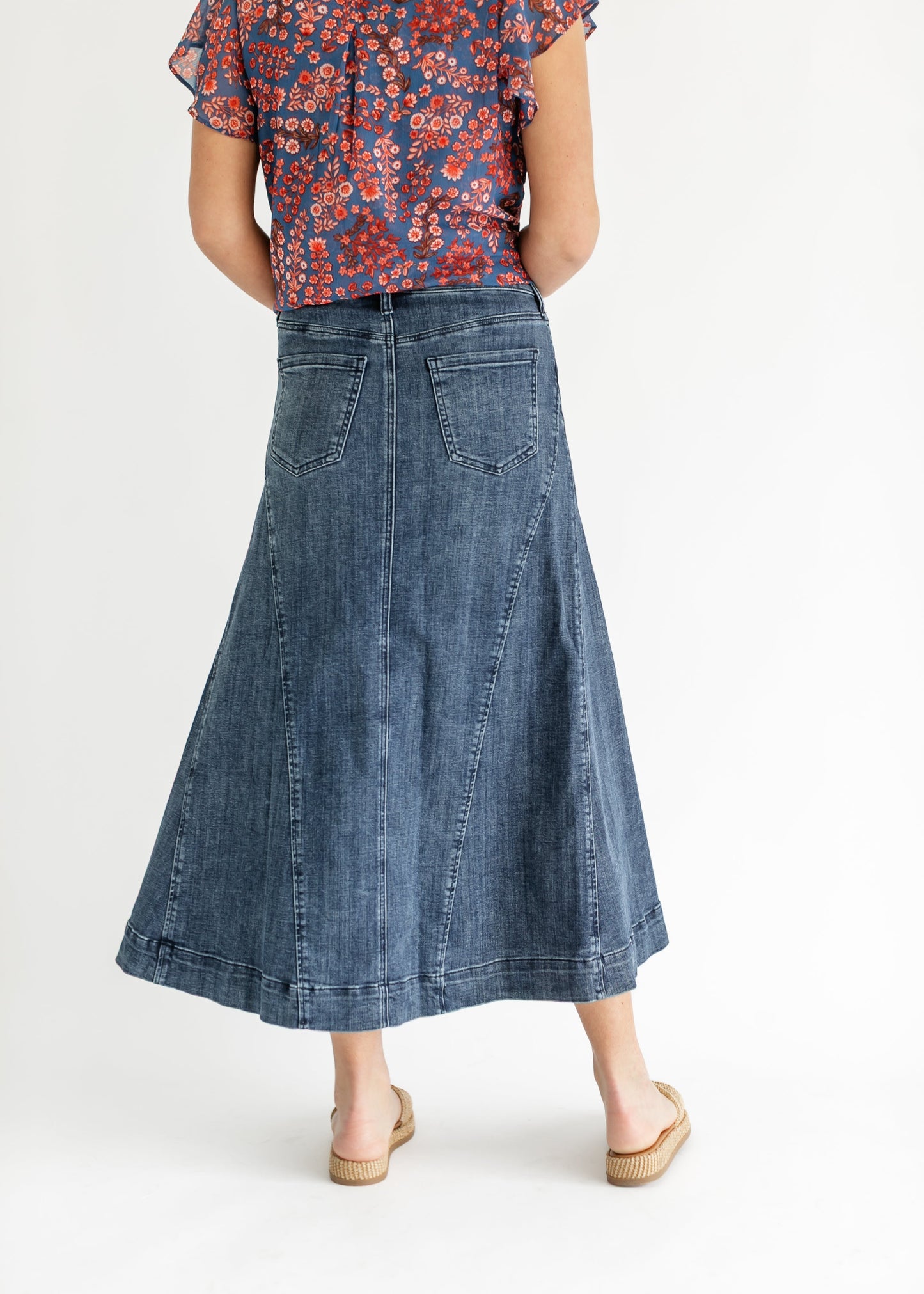 LIVERPOOL® Denim Mermaid Maxi Skirt - FINAL SALE
