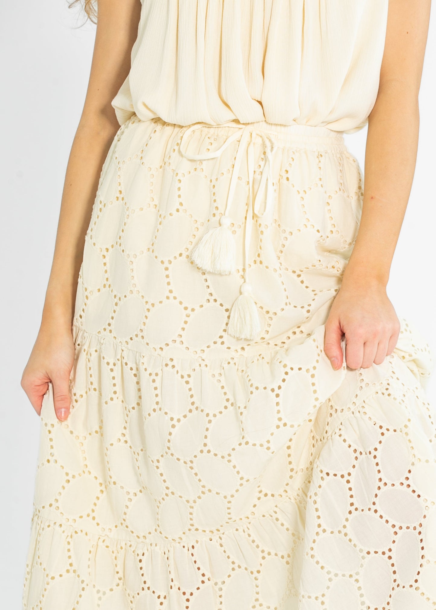 Liverpool Los Angeles® Tiered Woven Maxi Skirt - FINAL SALE
