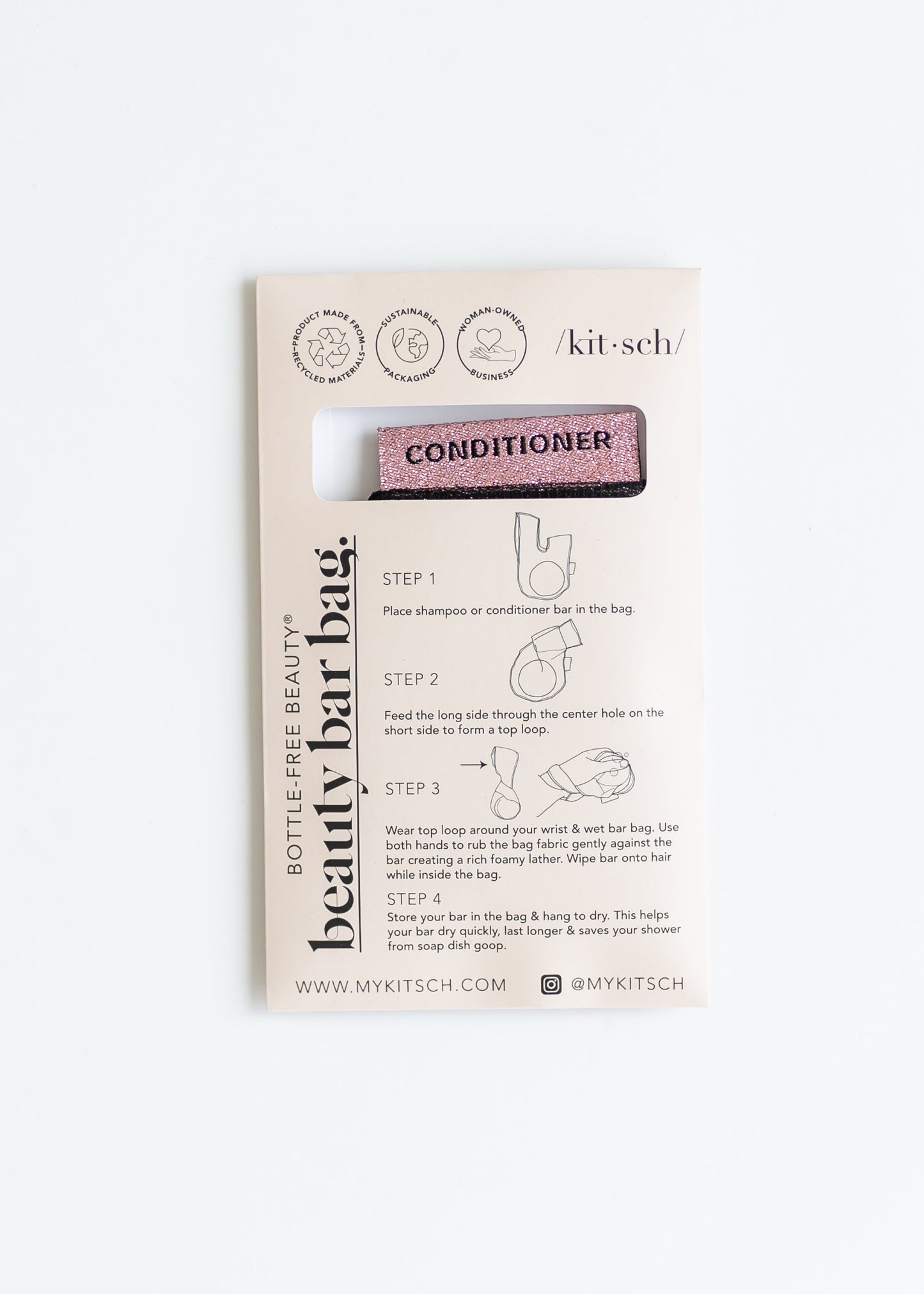Kitsch™ Shampoo + Conditioner Beauty Bar Bag