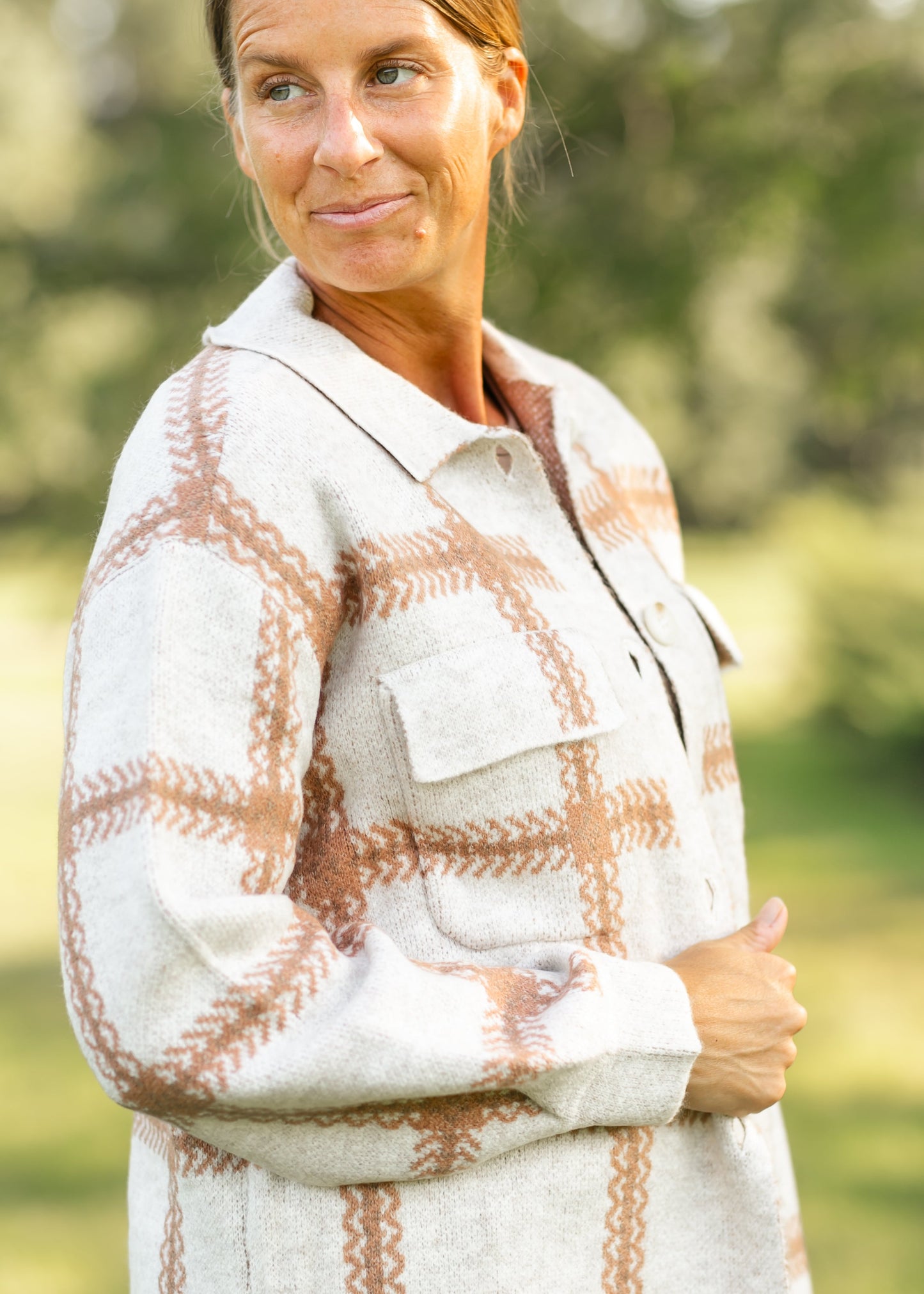 Tyler Plaid Sweater Jacket - FINAL SALE