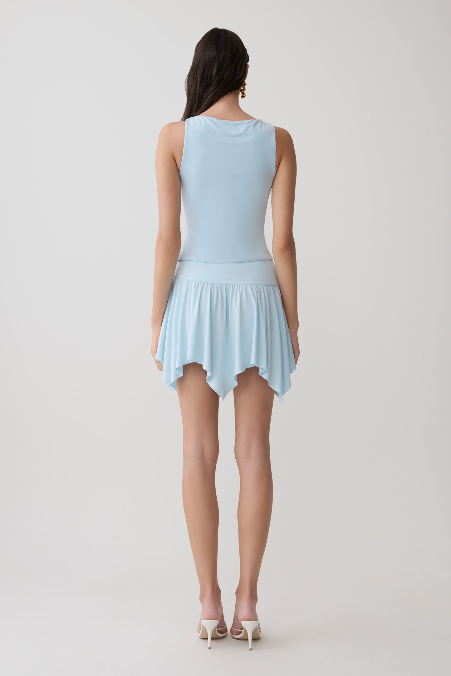 Nicolette Sleeveless Tank Top - Pale Blue