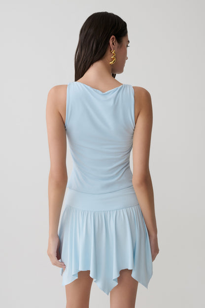 Nicolette Sleeveless Tank Top - Pale Blue