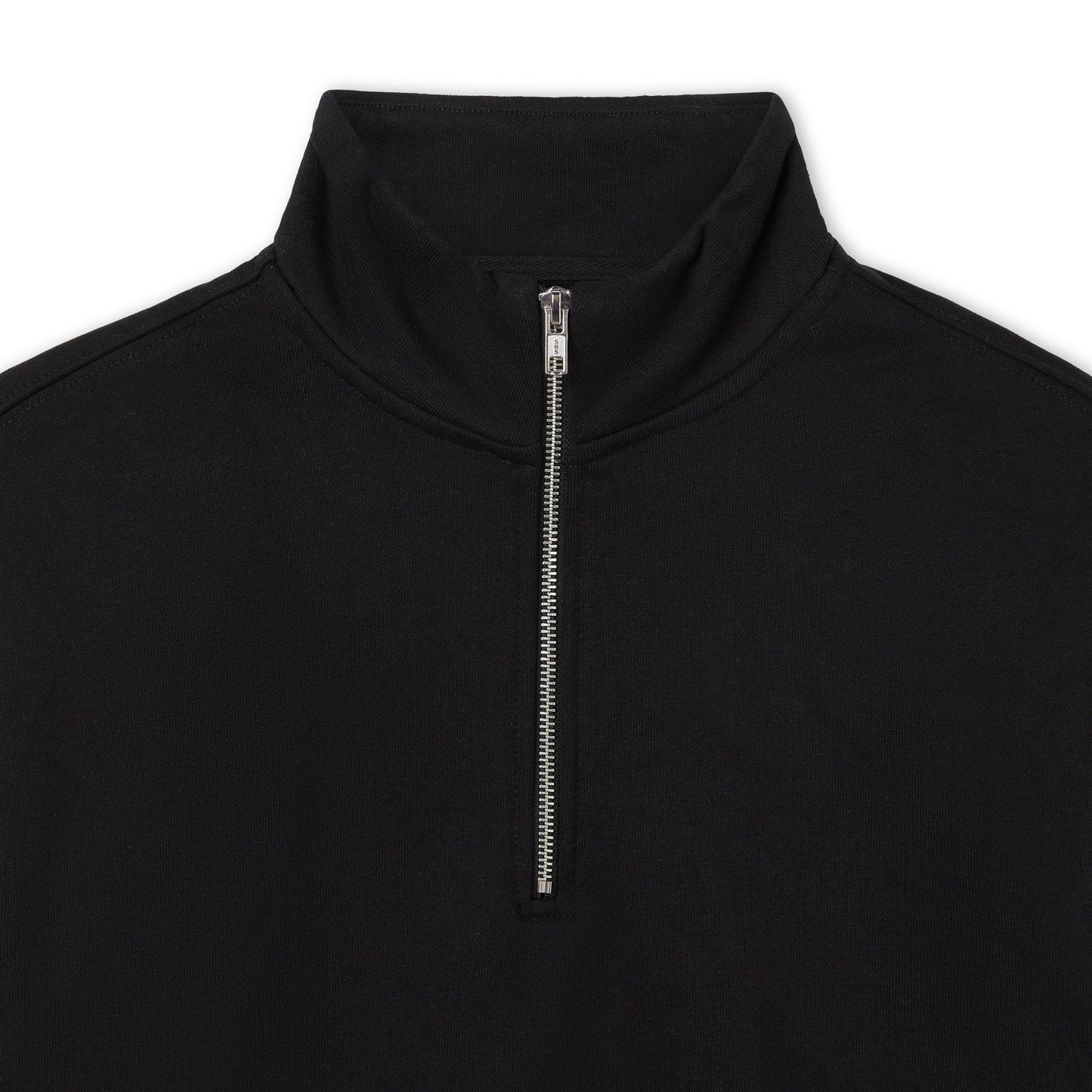 600 GSM 'Black' Quarter Zip Sweatshirt