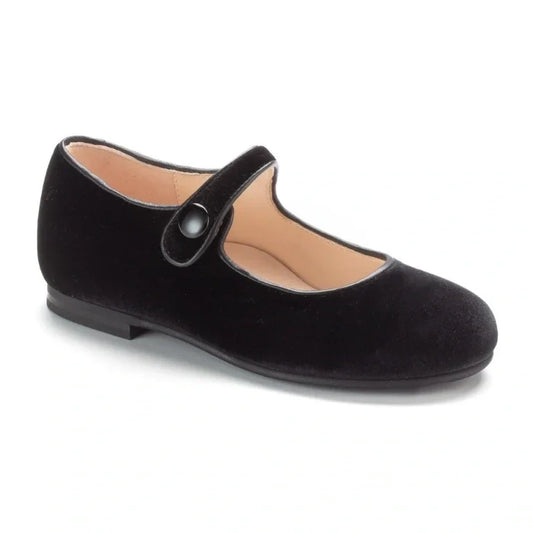 1314 - Black Velvet Strap for Girl by London Kids