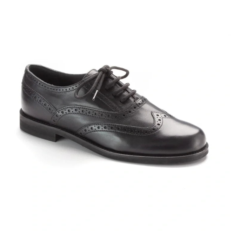 1326 - Black Soft Leather Lace for Boy by London Kids