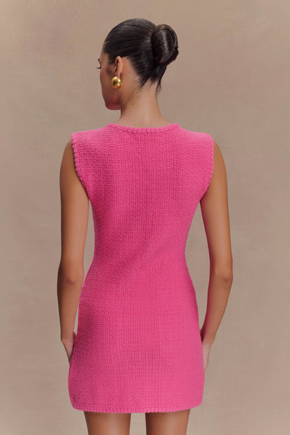 Mia Knit Mini Dress - Pink