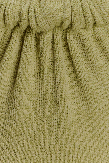 Theresea Halter Knit Maxi Dress - Light Olive