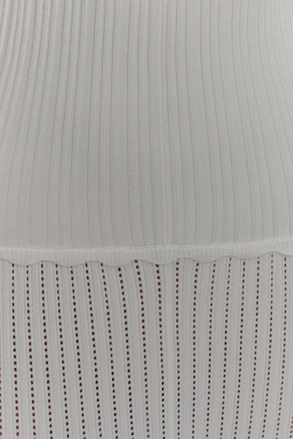 Finley Pointelle Knit Maxi Dress - Ivory