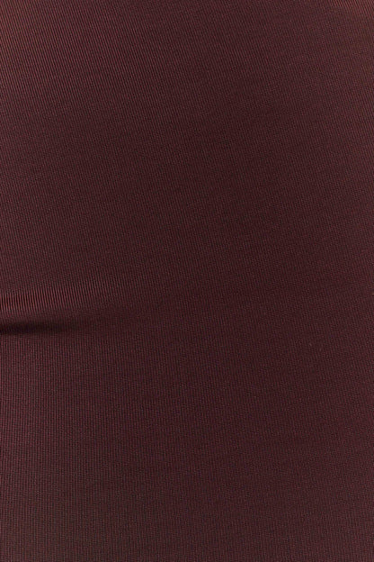 Haven Slinky Twist Midi Skirt - Chocolate