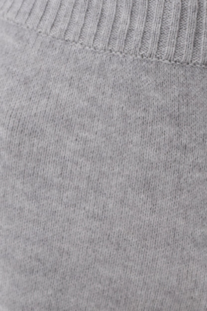 Evan Knit Wide Leg Pants - Grey Marle