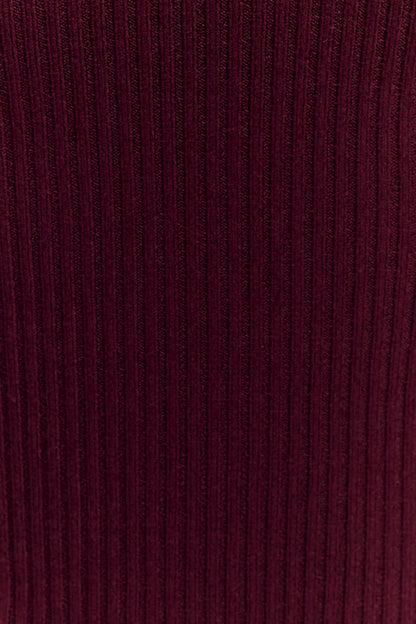 Natalya Ribbed Knit Cami Top - Merlot