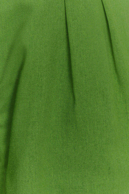 Scout Linen Belted Shorts - Green