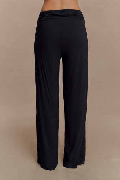 Ramona Modal Straight Leg Pant - Black