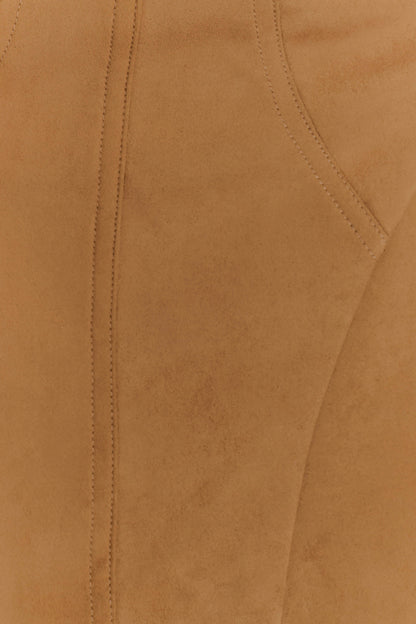 Andy Faux Suede Mini Dress - Camel