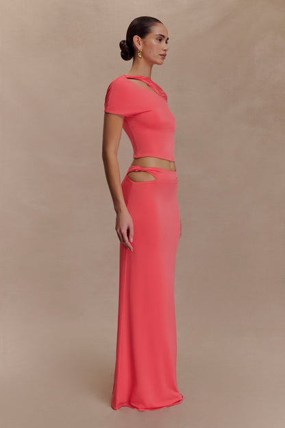 Haven Slinky Twist Top - Coral