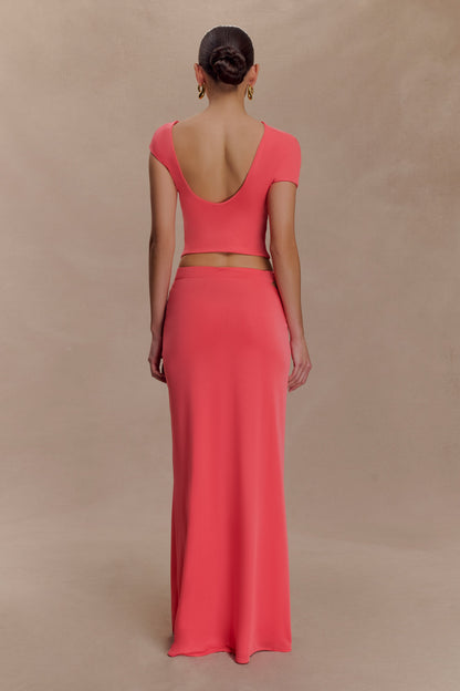 Haven Slinky Twist Top - Coral
