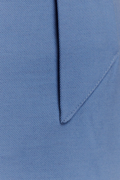 Gina Suiting Mini Skirt - Ocean Blue