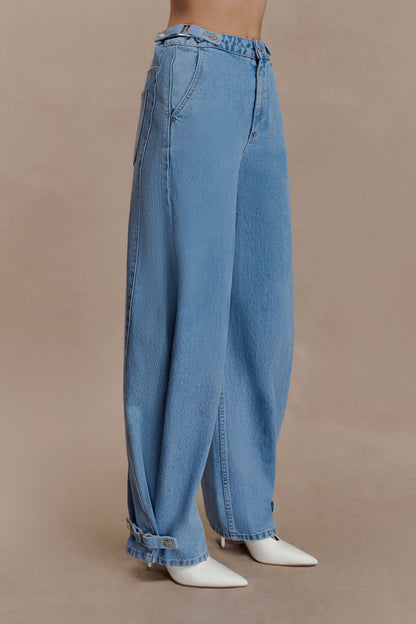 Flossie Multi Way Denim Jeans - Classic Blue