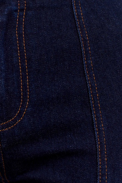 Clio Paneled Flare Jeans - Indigo Blue