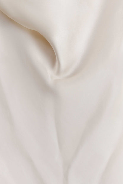 Bianca Satin Halter Top - Ivory