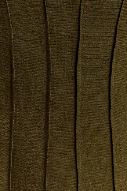 Sofie Pintuck Linen Maxi Dress - Khaki