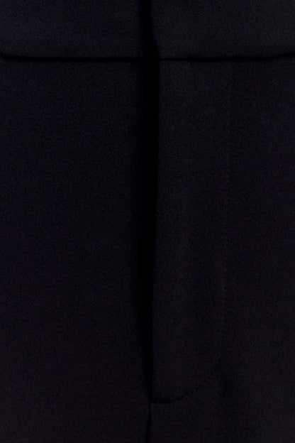 Maude Crepe Straight Leg Pants - Black