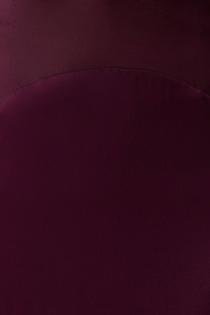 Maura Taffeta And Satin Maxi Dress - Wine