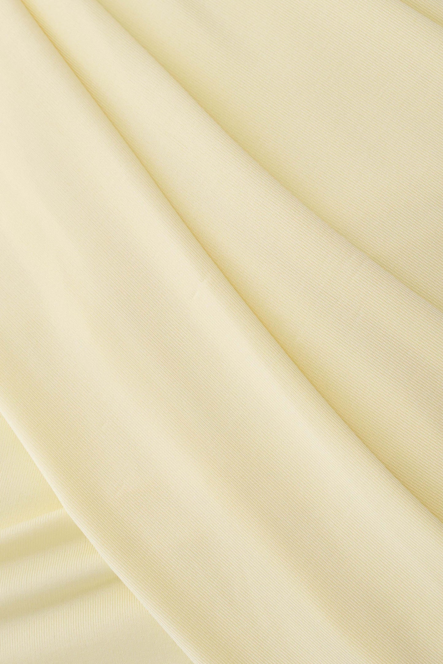 Adrienne One Shoulder Slinky Top - Lemon