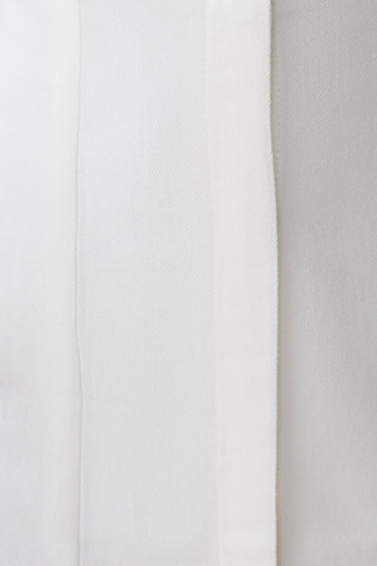 Sheriden Collared Mini Denim Dress - White