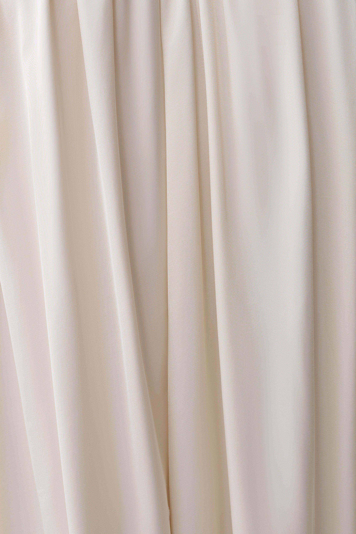 Adriana Satin Gathered Maxi Dress - Buttercream