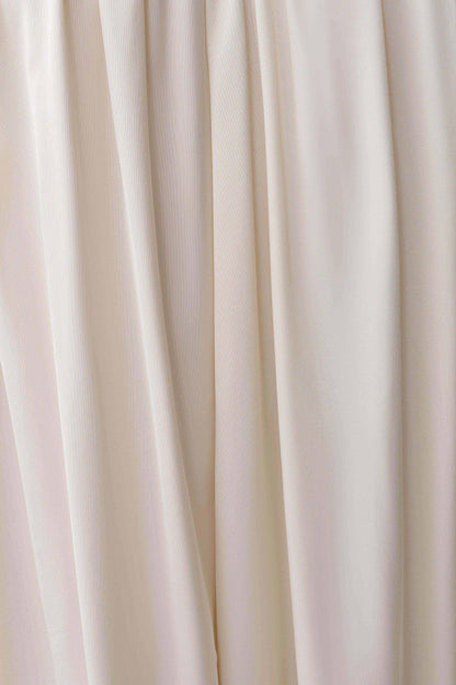 Adriana Satin Gathered Maxi Dress - Buttercream