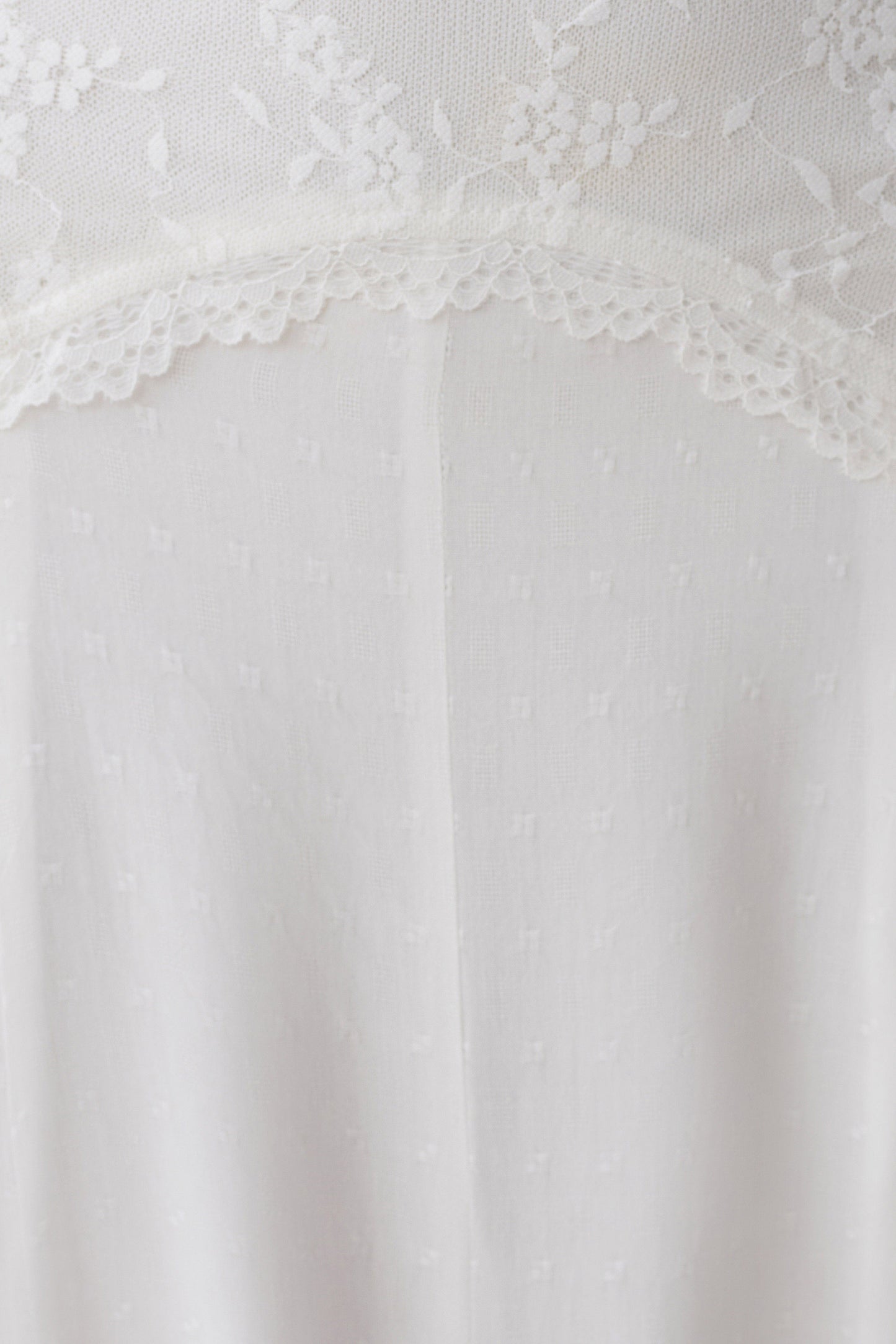 Skylar Lace Panelled Midi Skirt - White