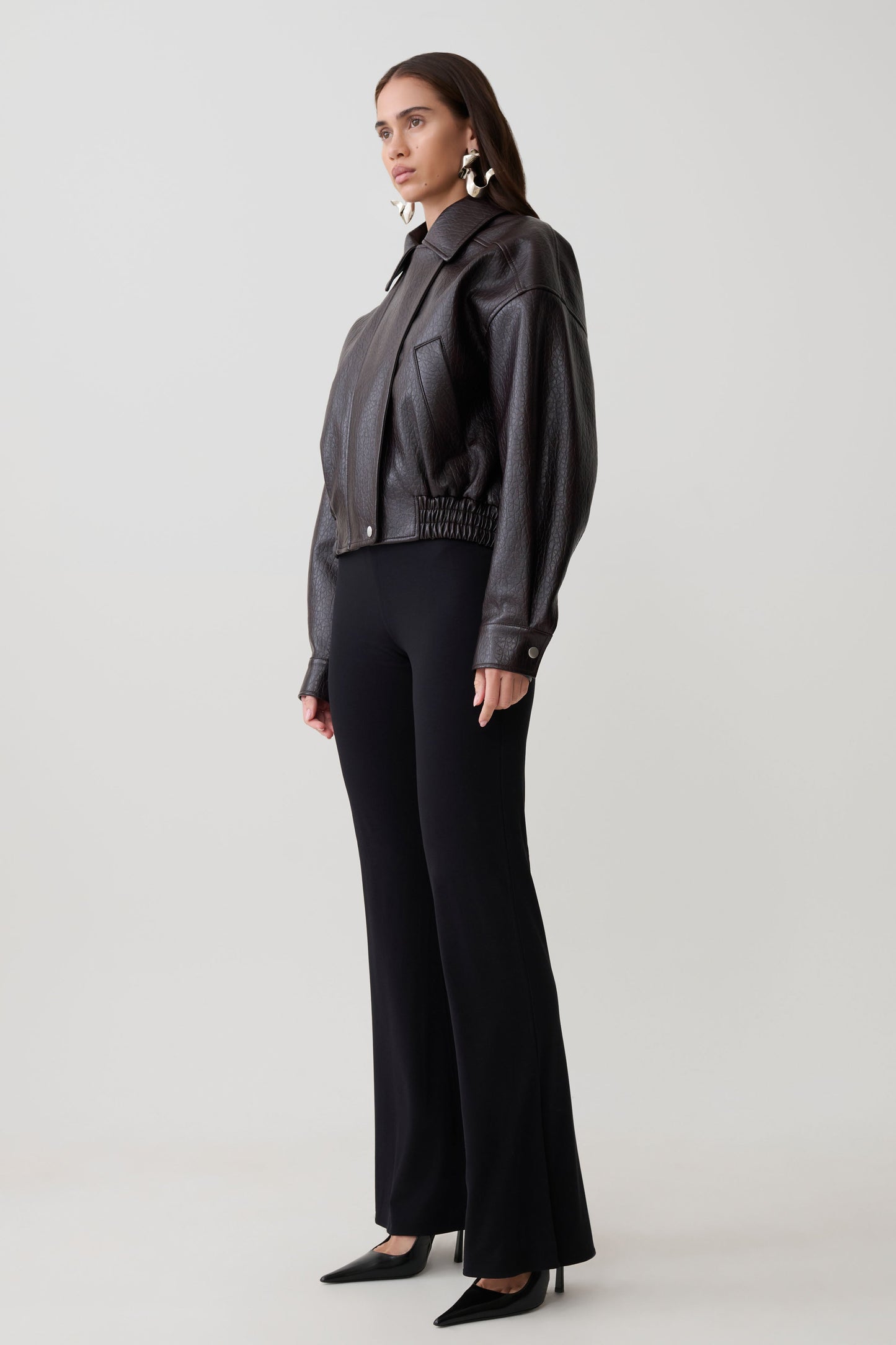 Jemma Flare Leg Pants - Black