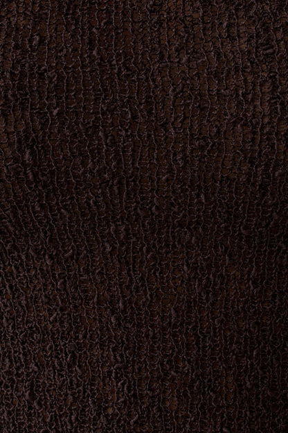 Mattais Boucle Knit Top - Dark Chocolate