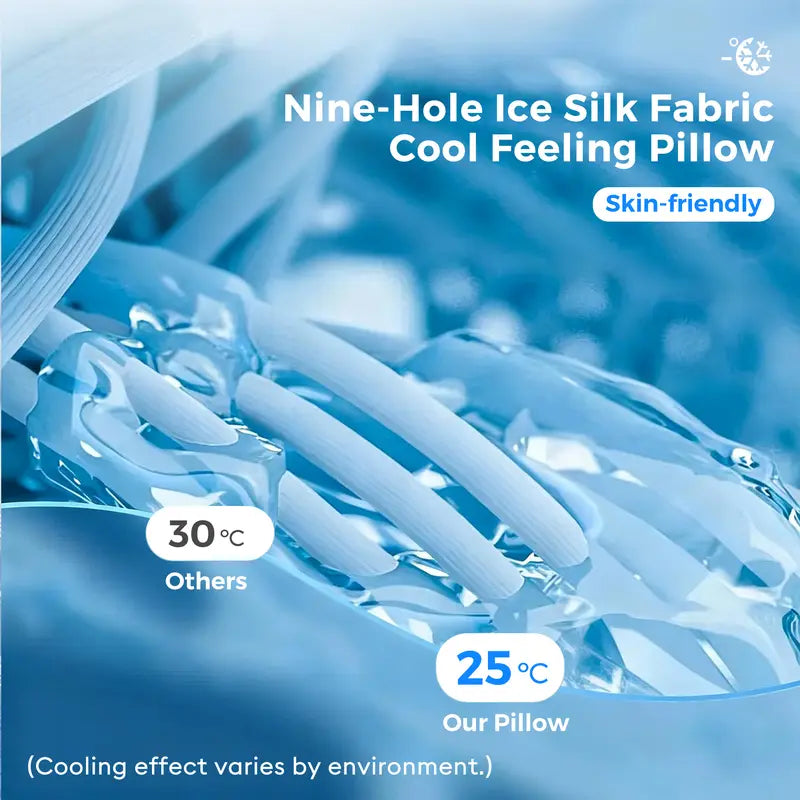 Cooling Memory Neck Pillow, Adjustable Ergonomic Memory Foam Neck Pillows, Cervical Support
