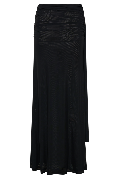 Arna Mesh Maxi Skirt - Black