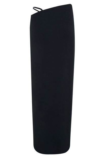 Natalia Modal Buckle Maxi Skirt - Black