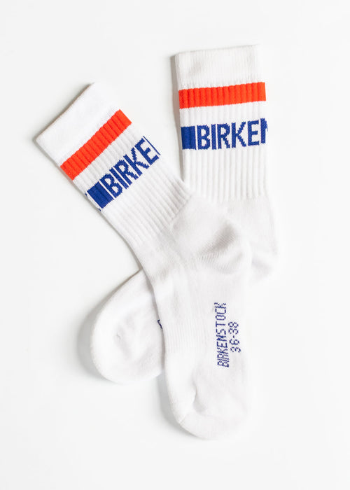 Birkenstock® Women's Cotton Crew Red Stripe Socks
