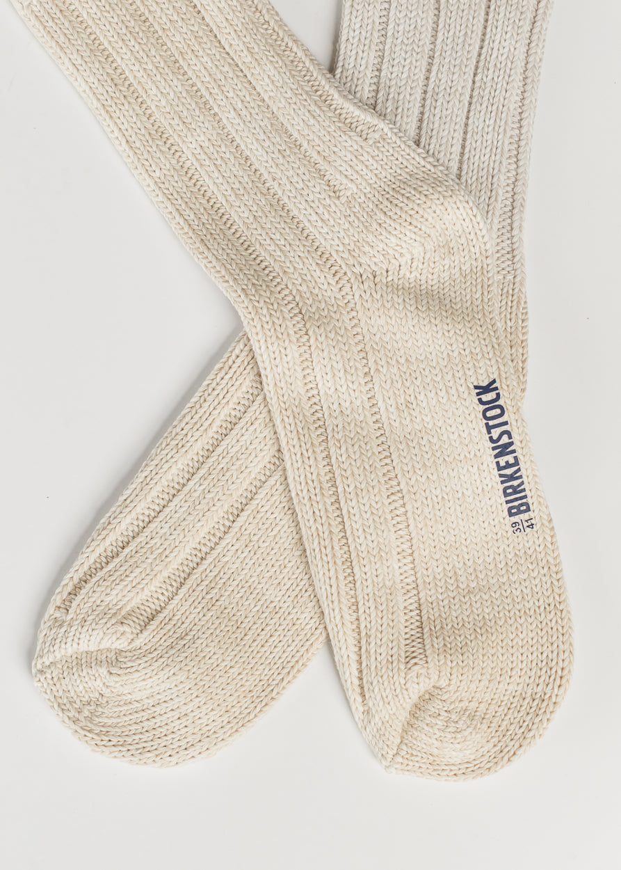 Birkenstock® Women's Off White Cotton Twist Socks