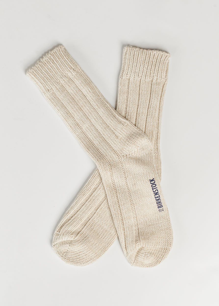 Birkenstock® Women's Off White Cotton Twist Socks