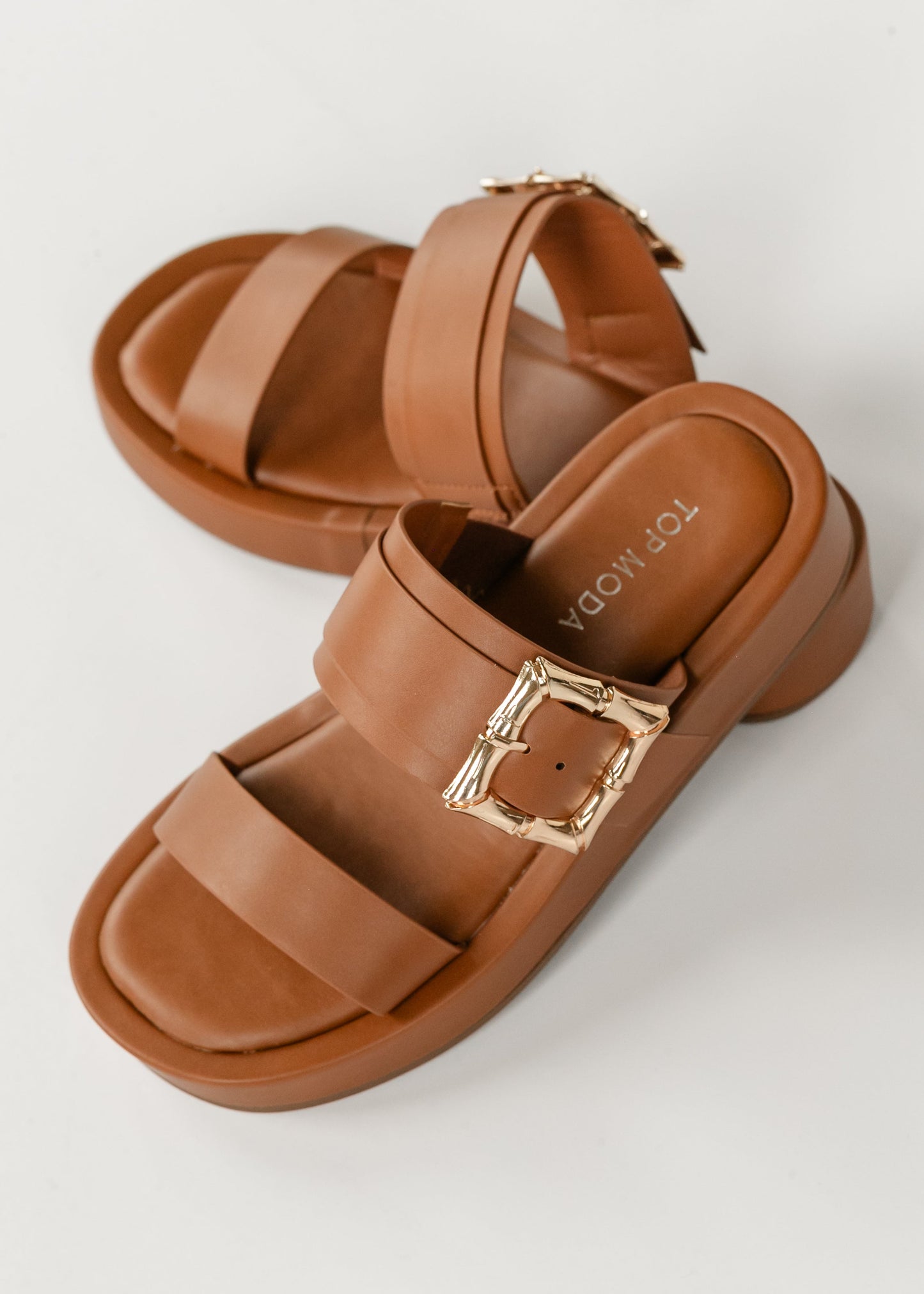 Double Strap Platform Sandals